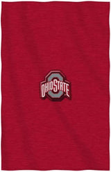 Ohio State Buckeyes 30oz Insulated Stainless Steel Travel Tumbler and Blanket Bundle (Dominate Sweatshirt Throw)