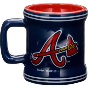 Atlanta Braves MLB Licensed Sculpted Ceramic Mini Mug Style Shot Glass (2 Oz.)