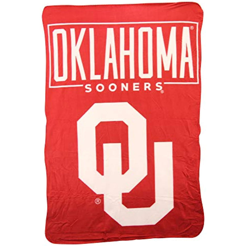 Northwest NCAA Collegiate Team Logo Fleece Throw Blanket 40" x 60" (Oklahoma Sooners)