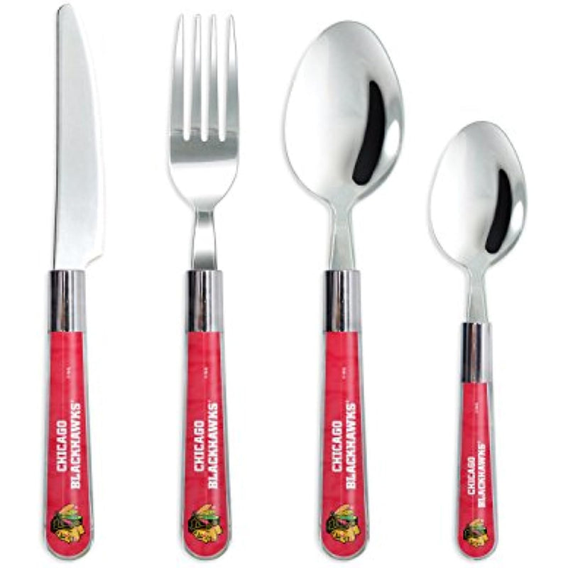 Sports Vault NHL Chicago Blackhawks 16-Piece Flatware Set