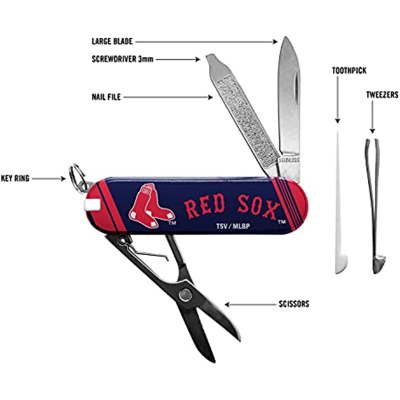 The Sports Vault SMMLB0401 Boston Red Sox Essential Pocket Multi-Tool, One Size