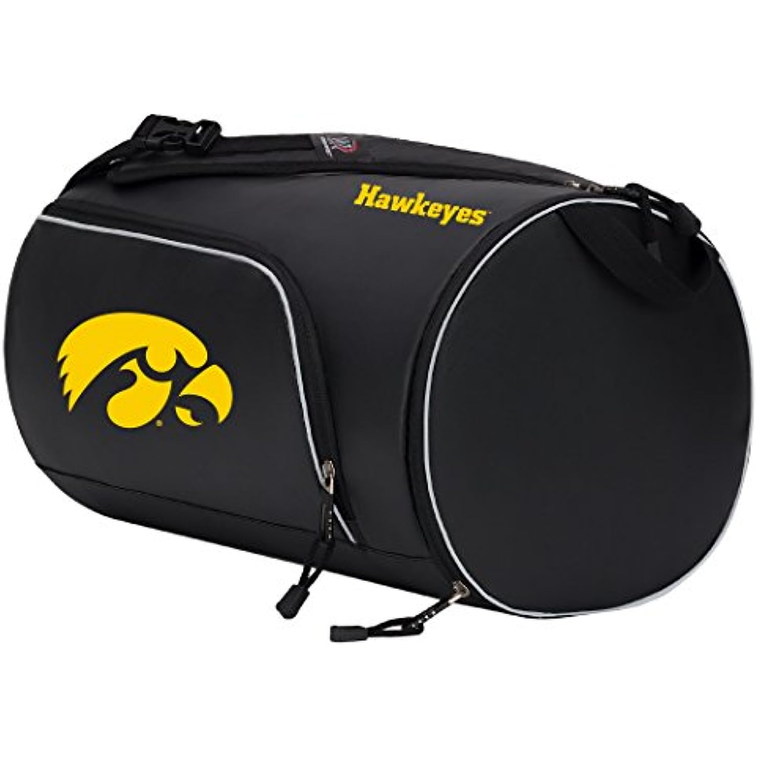 The Northwest Company NCAA Iowa Hawkeyes "Squadron" Duffel Bag, 20" x 10.75" x 10.75", Squadron