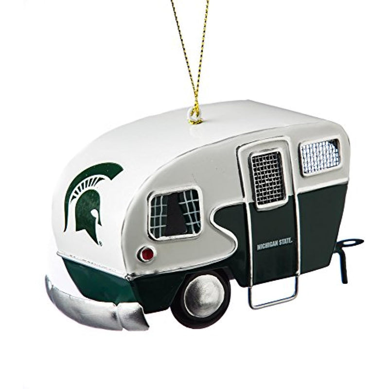 Team Sports America Metal Michigan State Spartans Camper Ornament