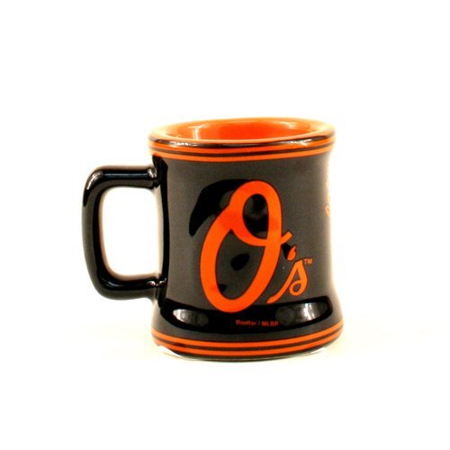 Baltimore Orioles MLB Licensed Sculpted Ceramic Mini Mug Style Shot Glass (2 Oz.)