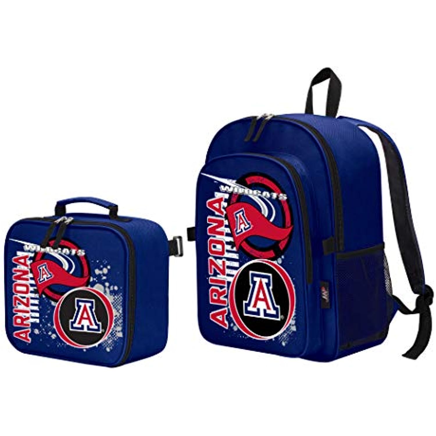 Arizona Wildcats "Accelerator" Backpack & Lunch Kit Set, 16" x 9.5" x 12"