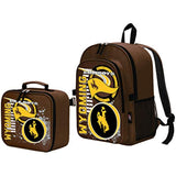 Wyoming Cowboys "Accelerator" Backpack & Lunch Kit Set, 16" x 5.5" x 12"