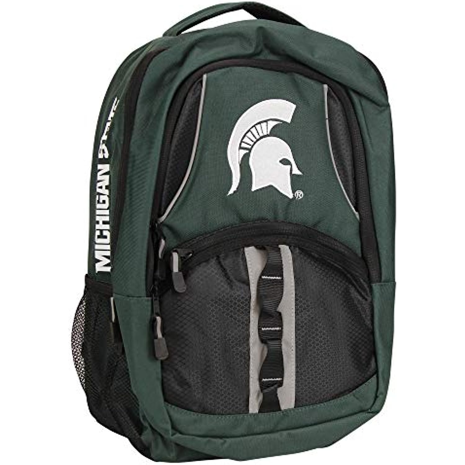 NCAA Padded Utility Laptop Backpack and Cinch Bag Set, Bookbag & Back Sack Combo (Michigan State Spartans)