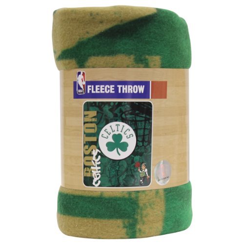 The Northwest Company Officially Licensed NBA Printed Fleece Throw Blanket, Multi Color, 50" x 60" (Boston Celtics)