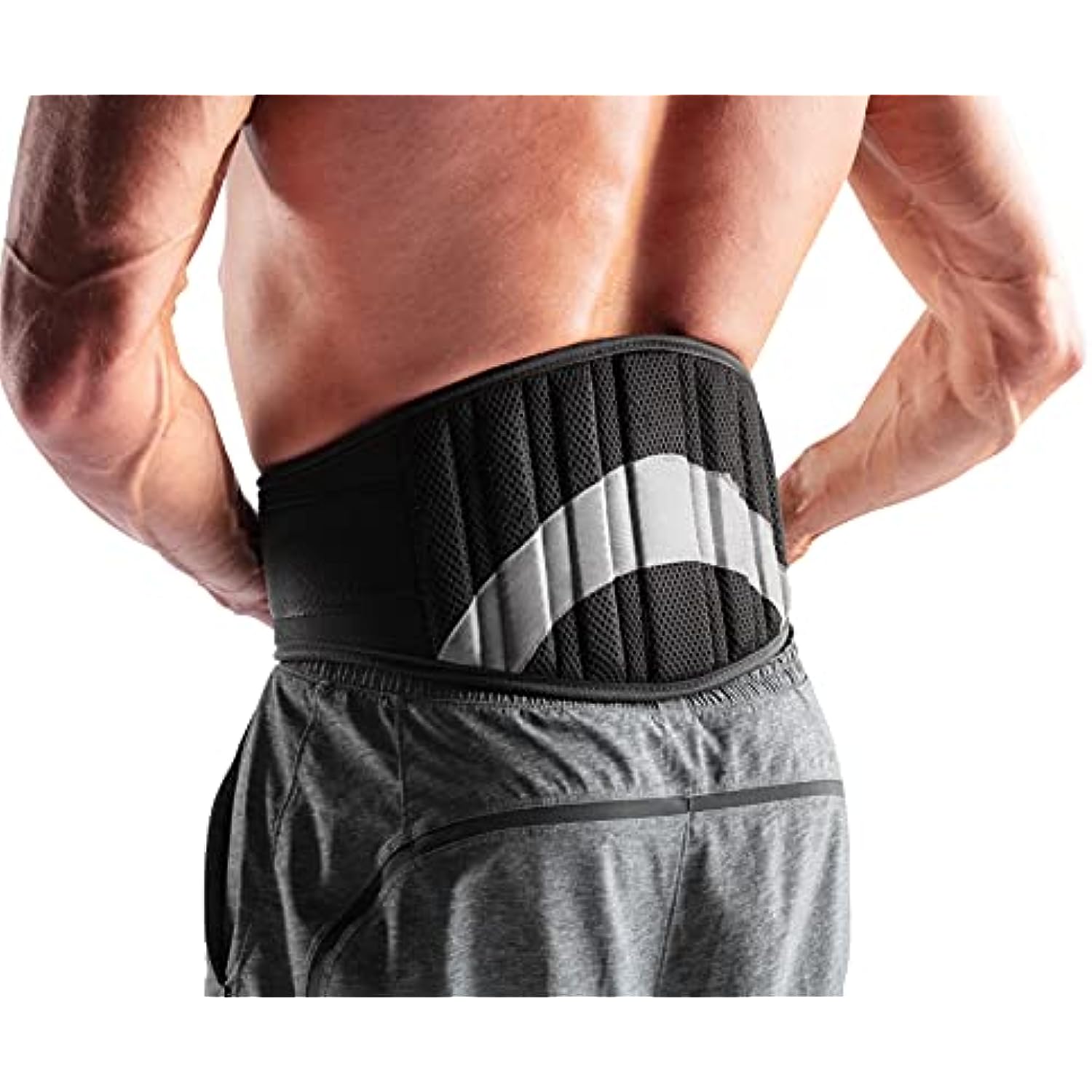 Weider Contoured Weight Lifting Belt for Deadlifts, Squats, Powerlifting Support, Strength Training - for Men and Women (Large/X-Large)