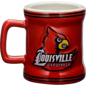 Louisville Cardinals NCAA Licensed Sculpted Ceramic Mini Mug Style Shot Glass (2 Oz.)