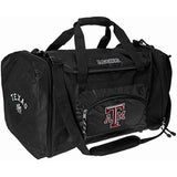 Officially Licensed NCAA Texas A&M Aggies "Roadblock" Duffel Bag, 20" x 11.5" x 13", Black