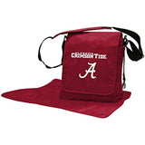 Wild Sports NCAA College Alabama Crimson Tide Messenger Diaper Bag, 13.25 x 12.25 x 5.75-Inch, Red