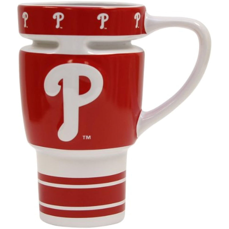 MLB Philadelphia Phillies Boelter 16 Ounce Sculpted Travel Mug