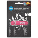 The Sports Vault NCAA Ohio State Buckeyes Classic Pocket Multi-Tool with Blade, Bottle Opener, Scissors, Corkscrew, Screwdriver, More