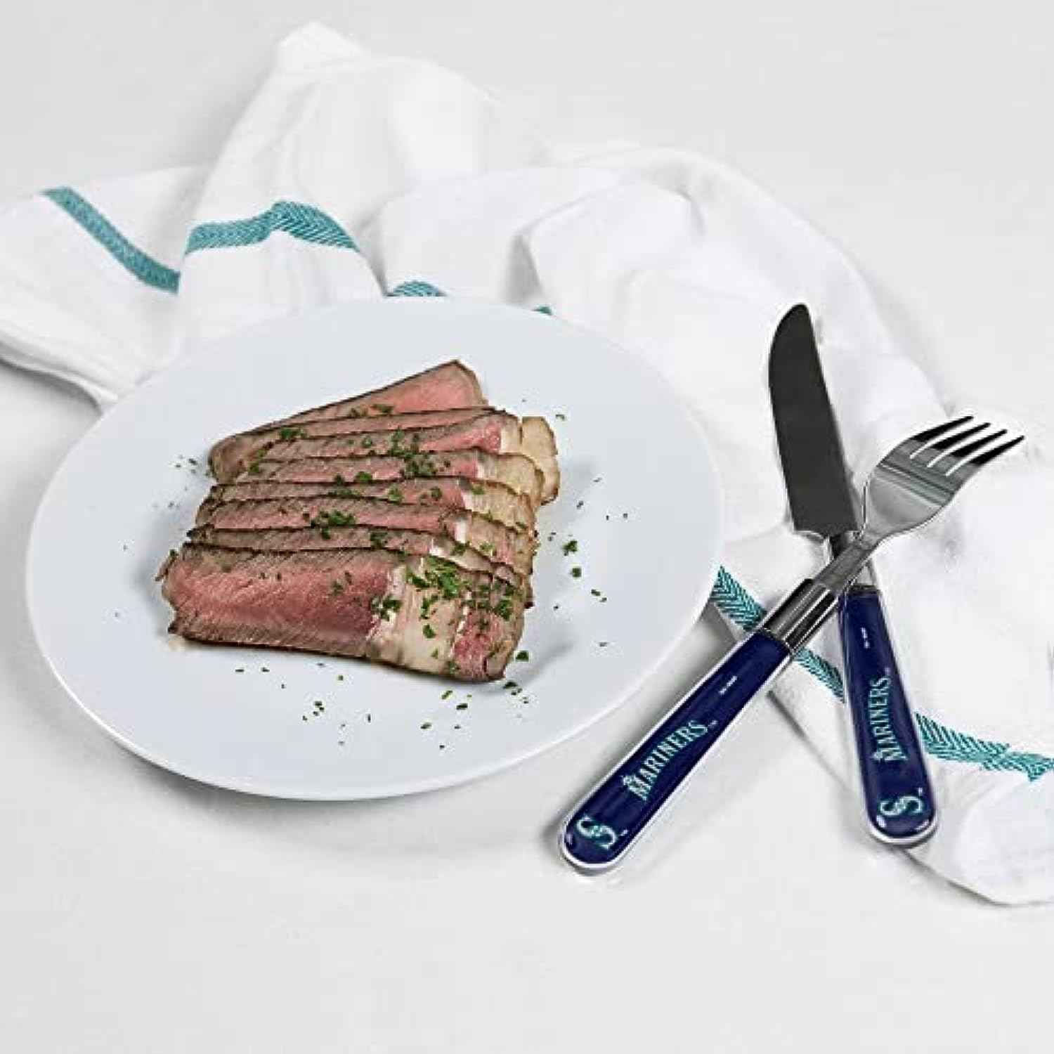 Licensed MLB Seattle Mariners 16 Piece Dining Flatware Set