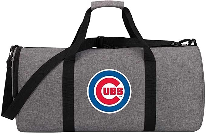 Travel and Warmth MLB Fan Bundle includes Foldable Compact Duffel Bag and Light Fleece Blanket For Easy Portability and Storage (Chicago Cubs)