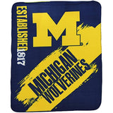 Northwest NCAA Collegiate School Logo Fleece Blanket (Michigan Wolverines)