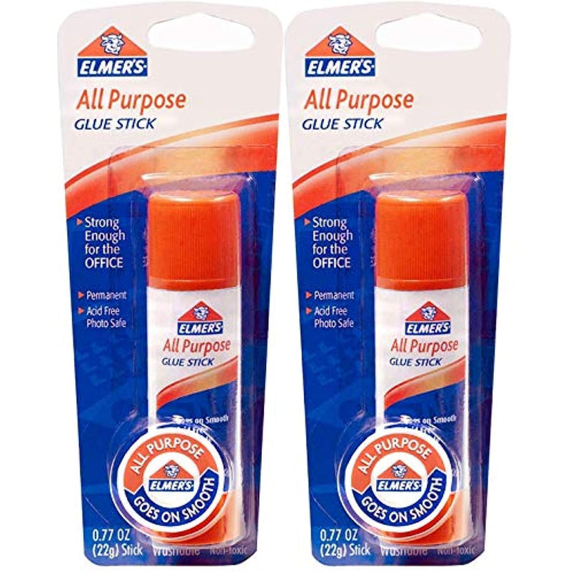 Elmers All-Purpose Glue Stick, Large, 0.77 oz, Two Sticks (E515)