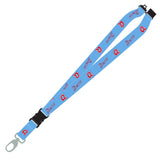 Pro Specialties Group MLB Retro Lanyard with Detachable Clip, Swivel Clasp Hook (Atlanta Braves)