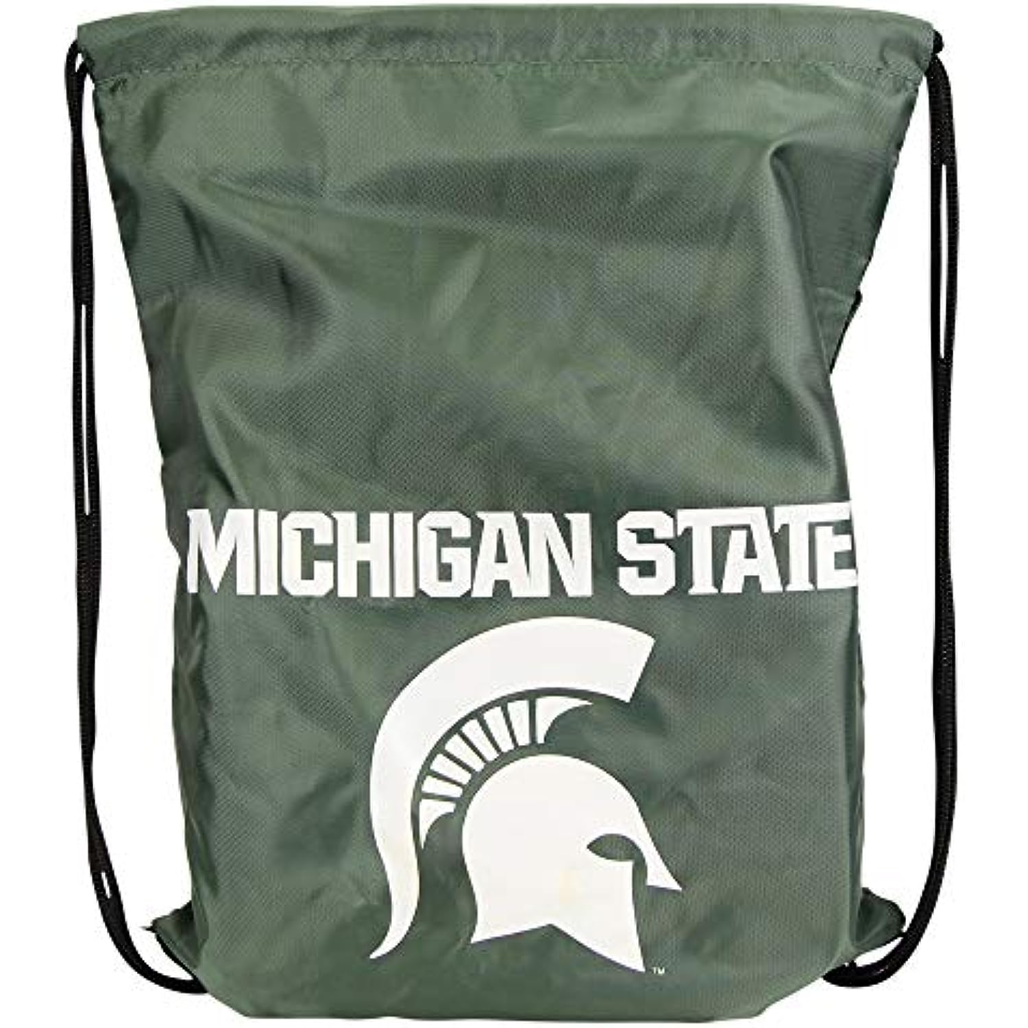 NCAA Padded Utility Laptop Backpack and Cinch Bag Set, Bookbag & Back Sack Combo (Michigan State Spartans)