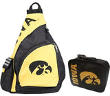 Northwest Overnight Travel Combo includes Licensed NCAA Shoulder Backpack and Insulated Lunch/Toiletry Bag (Iowa Hawkeyes)