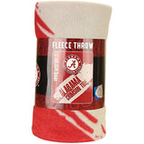 Northwest NCAA Collegiate School Logo Fleece Blanket (Alabama Crimson Tide, 50" x 60")