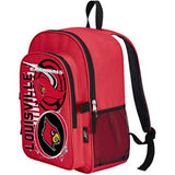 Louisville Cardinals "Accelerator" Backpack & Lunch Kit Set, 16" x 9.5" x 12"