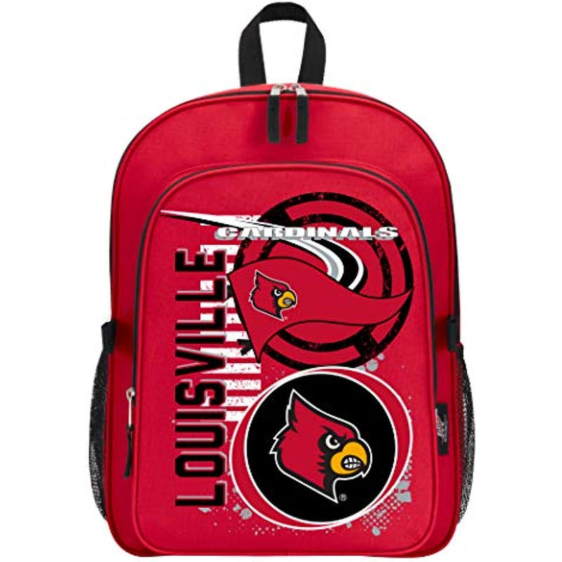 Louisville Cardinals "Accelerator" Backpack & Lunch Kit Set, 16" x 9.5" x 12"