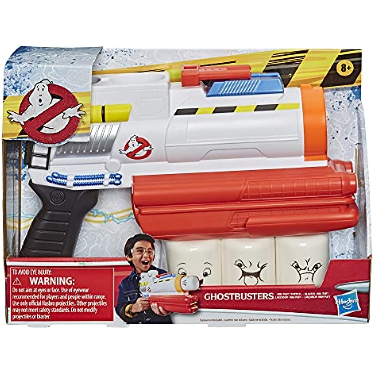 Ghostbusters Mini-Puft Popper Blaster Action Afterlife Roleplay Toy with 3 Foam Puft Projectiles for Kids Ages 8 and Up