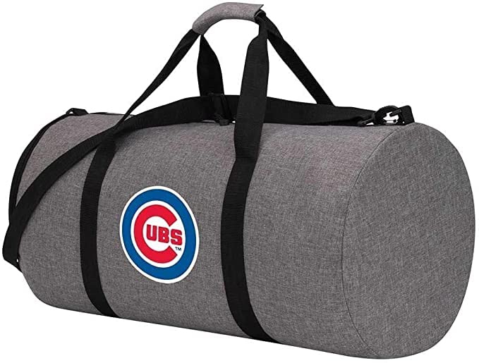 Travel and Warmth MLB Fan Bundle includes Foldable Compact Duffel Bag and Light Fleece Blanket For Easy Portability and Storage (Chicago Cubs)