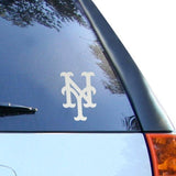 New York Mets 5'' x 6'' Silver Window Graphic Decal