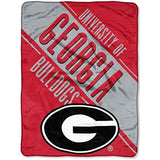 NCAA Section Micro Raschel Super Soft Plush Throw Blanket 46" x 60" (Georgia Bulldogs)