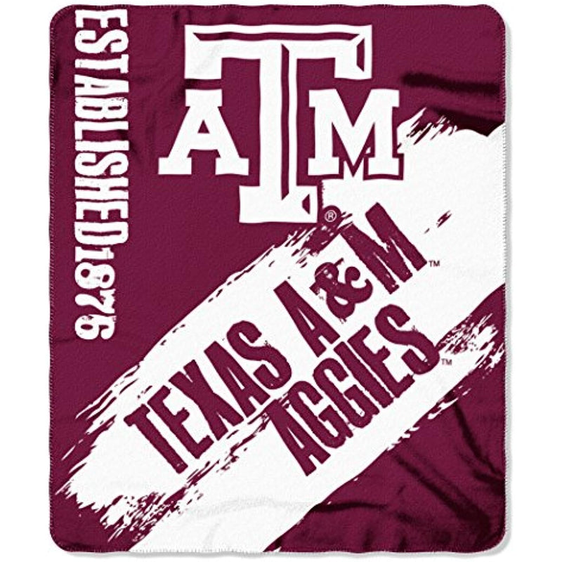 The Northwest Company NCAA Texas A&M Aggies Fleece Throw Blanket, 50" x 60", Painted