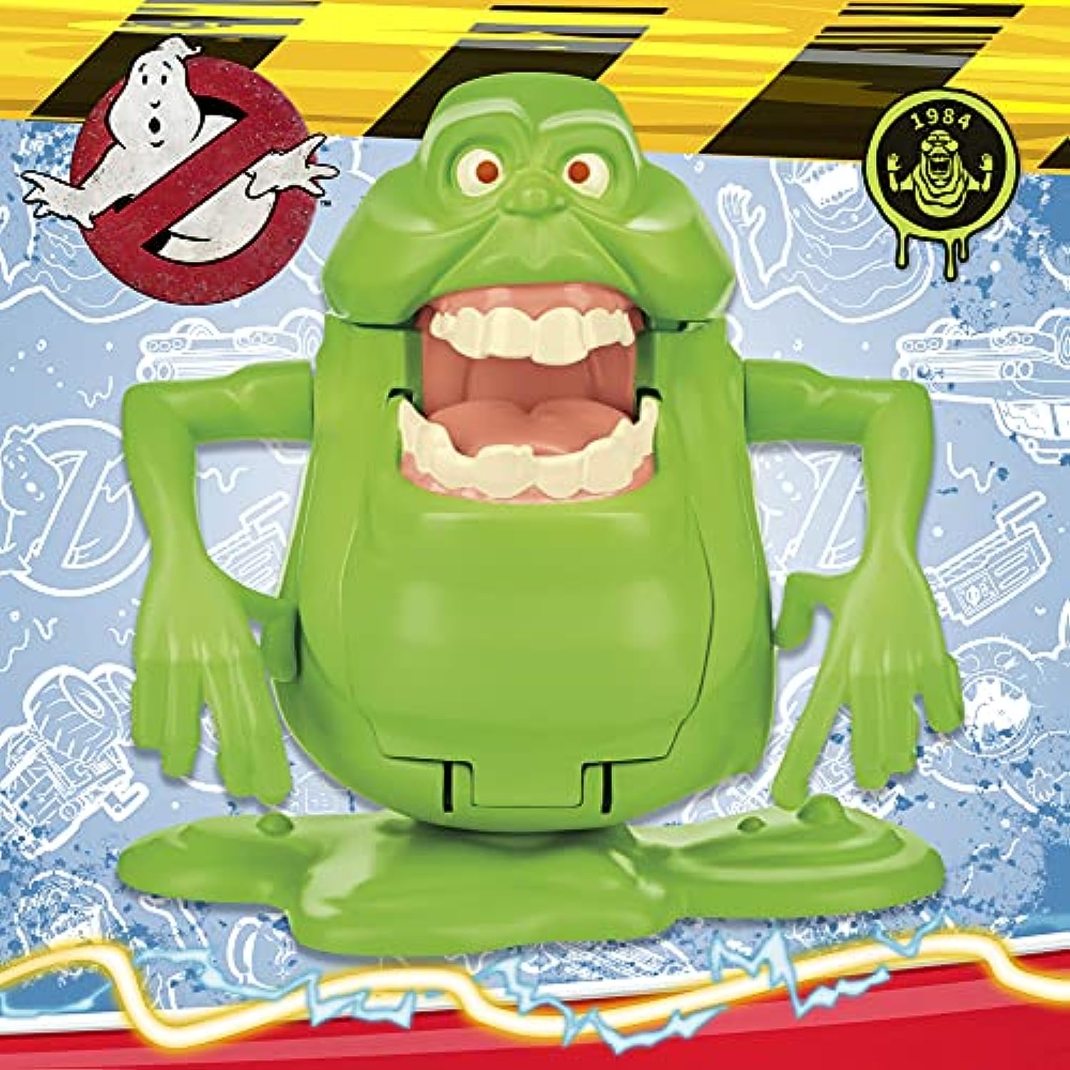 Ghostbusters Hasbro B083VLWZR4 Fright Feature Slimer Ghost Figure with Fright Feature, Toys for Kids Ages 4 and Up