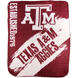 Northwest NCAA Collegiate School Logo Fleece Blanket (Texas A&M Aggies)