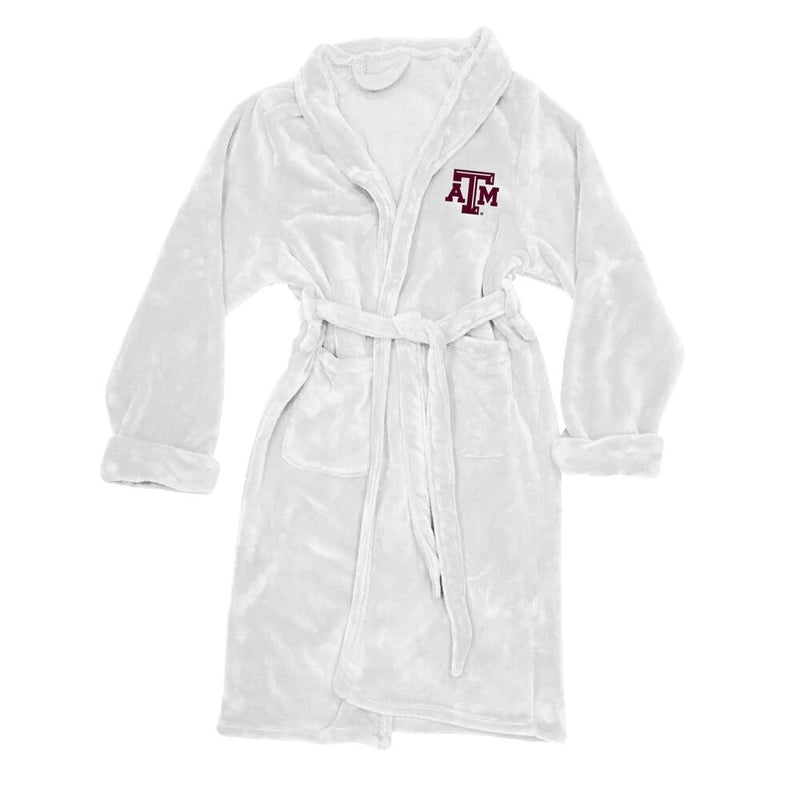 Northwest Licensed NCAA Silk Touch Unisex Adult Bath Robe One Size Large/X-Large (White, Texas A&M Aggies)