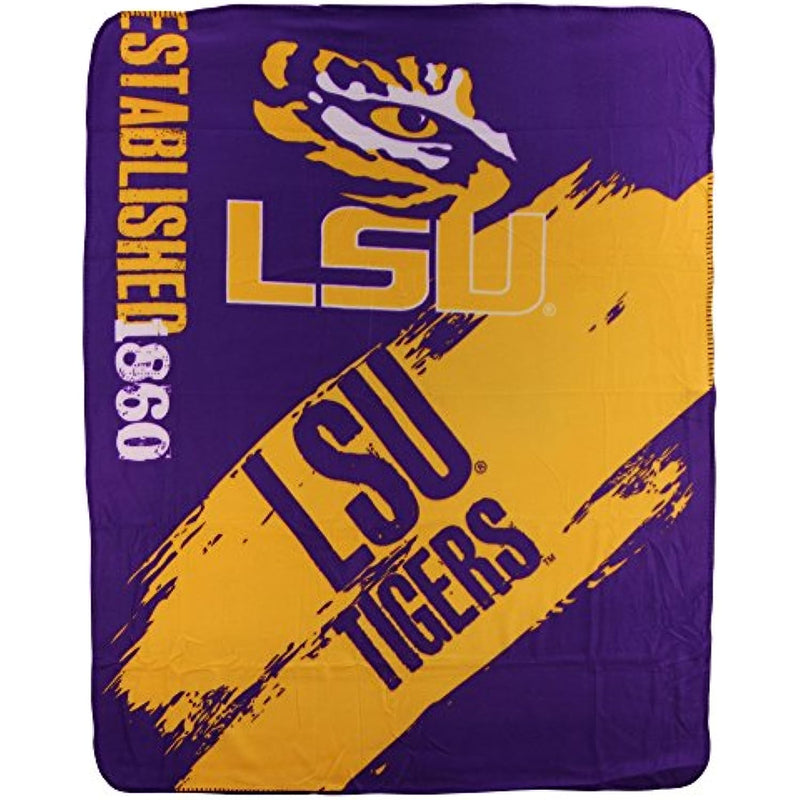 Northwest NCAA Collegiate School Logo Fleece Blanket (Louisiana State Tigers)