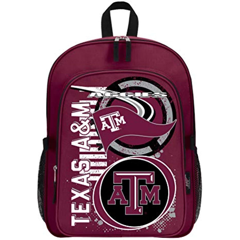 Texas A&M Aggies "Accelerator" Backpack & Lunch Kit Set, 16" x 9.5" x 12"