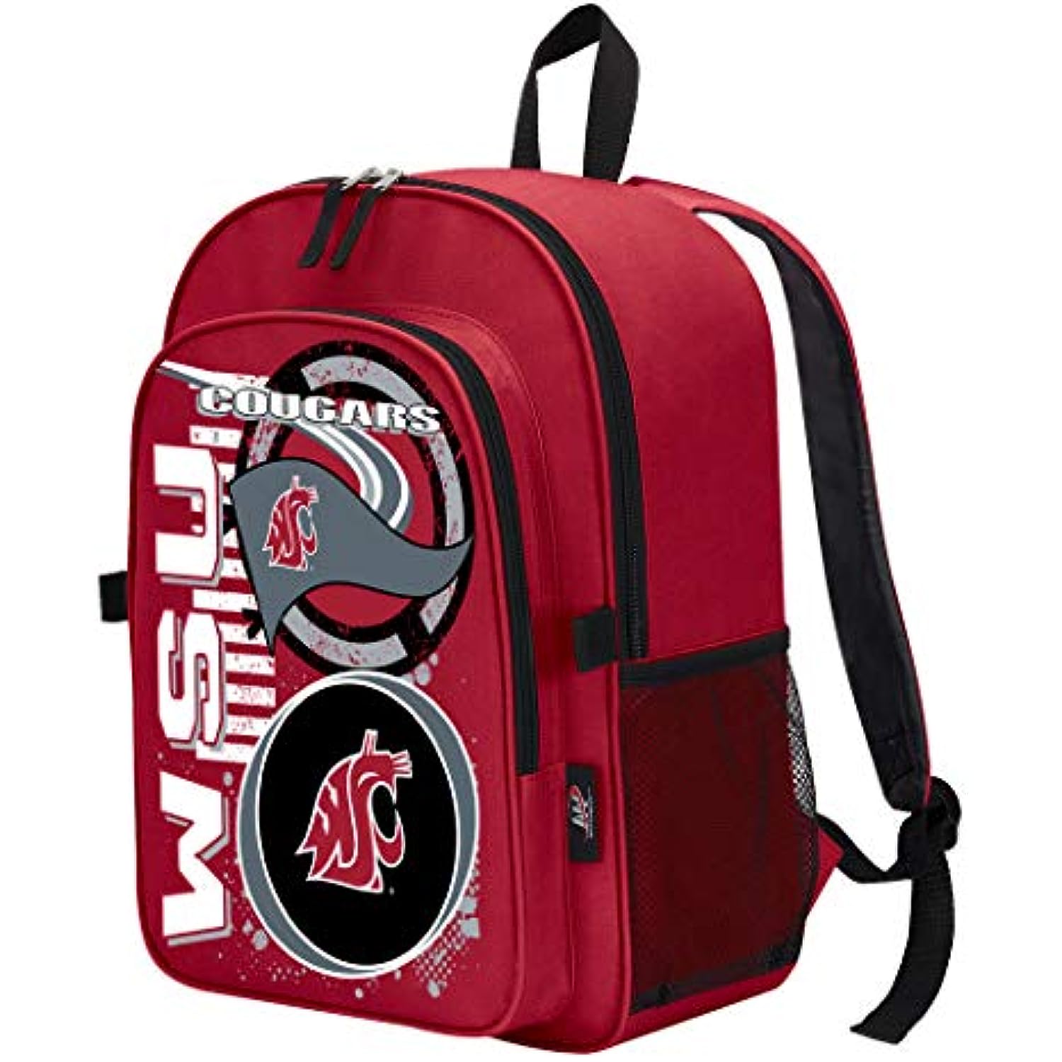 Washington State Cougars "Accelerator" Backpack & Lunch Kit Set, 16" x 9.5" x 12"