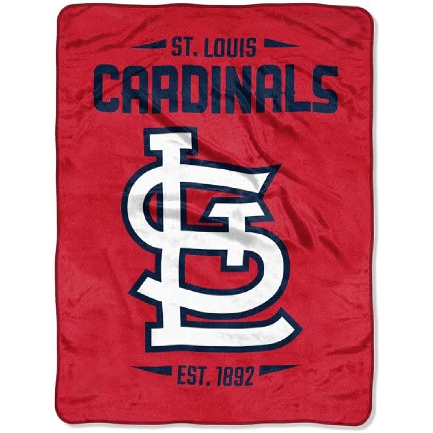 Licensed MLB Run Down Micro Raschel Plush Fleece Throw Blanket (St Louis Cardinals)