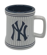 Boelter Brands Licensed MLB Sculpted 2oz SHOT GLASS Mini Mug (New York Yankees Pinstripe)