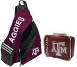 Northwest NCAA Overnight Travel Combo includes Lightweight Shoulder Backpack and Insulated Lunch/Toiletry Bag (Texas A&M Aggies)