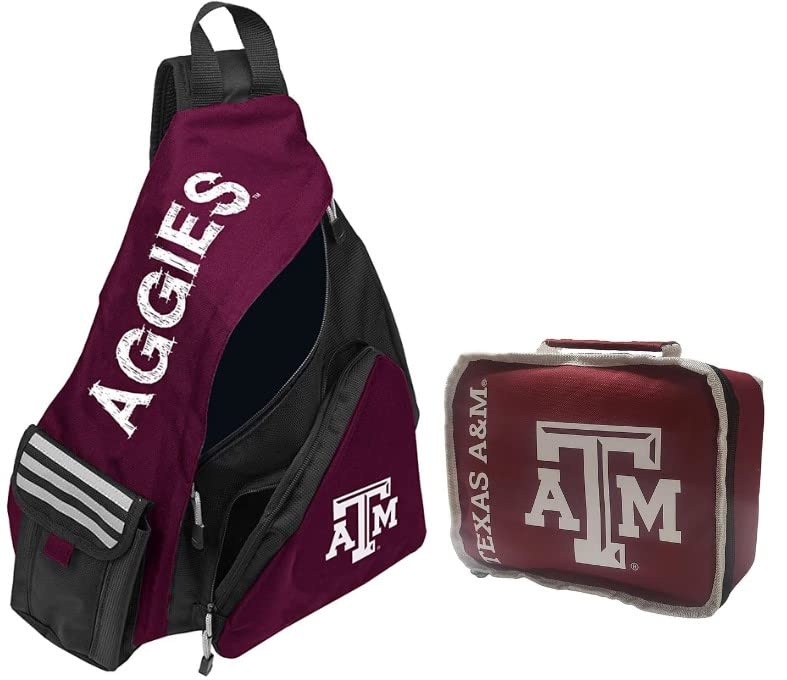 Northwest Overnight Travel Combo includes Licensed NCAA Shoulder Backpack and Insulated Lunch/Toiletry Bag (Texas A&M Aggies)