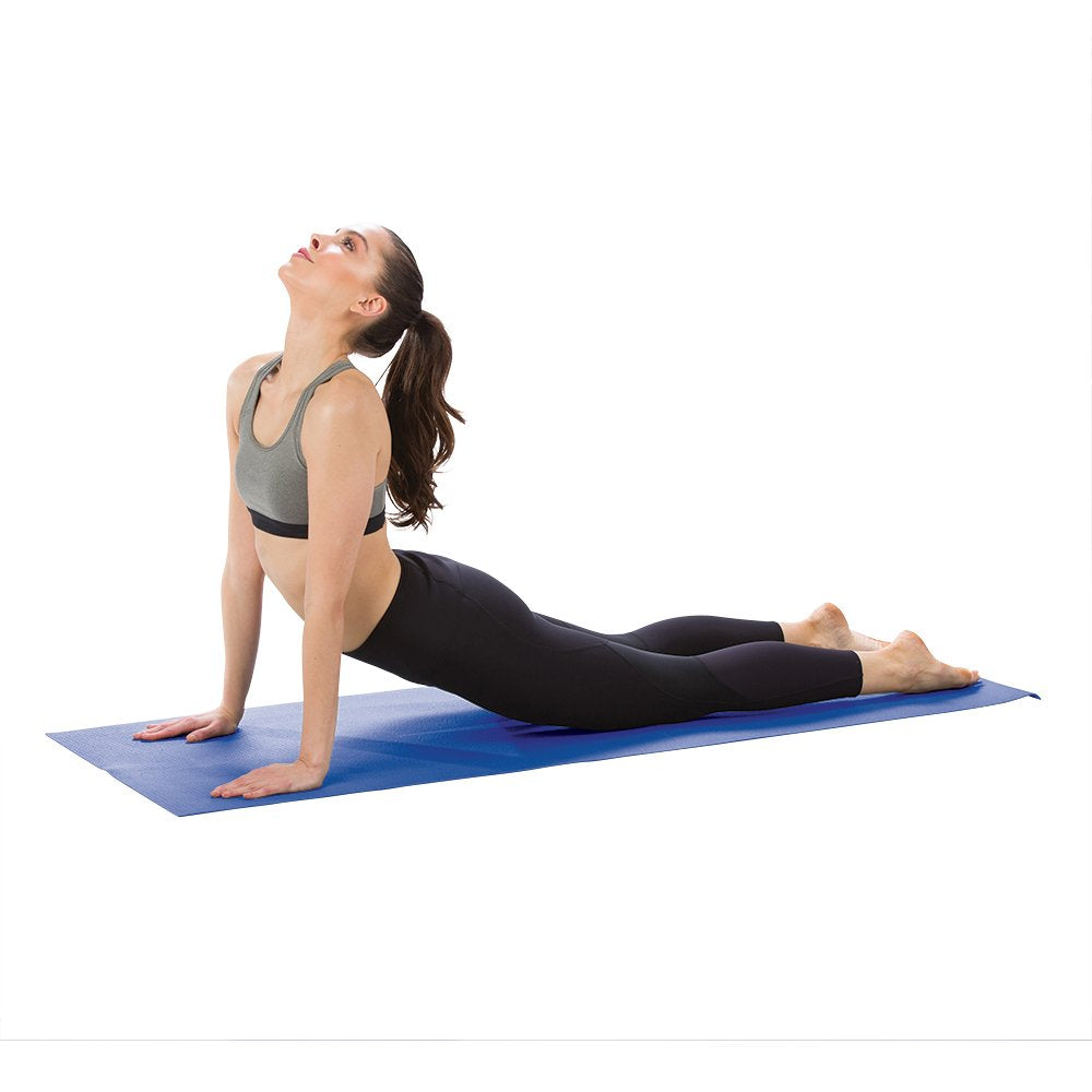 Bollinger 1/8-Inch No-Slip Yoga Mat, Blue