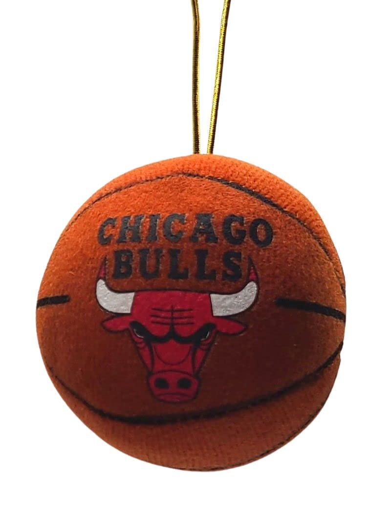 NBA Soft Sculpt Plush Basketball Ornament (Chicago Bulls)