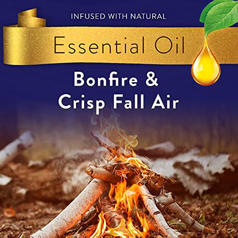 Air Wick Essential Mist, Essential Oil Diffuser Refill, Bonfire & Crisp Fall Air, LIMITED EDITION Air Freshener & Fragrance Mist, 0.67 Fl Oz