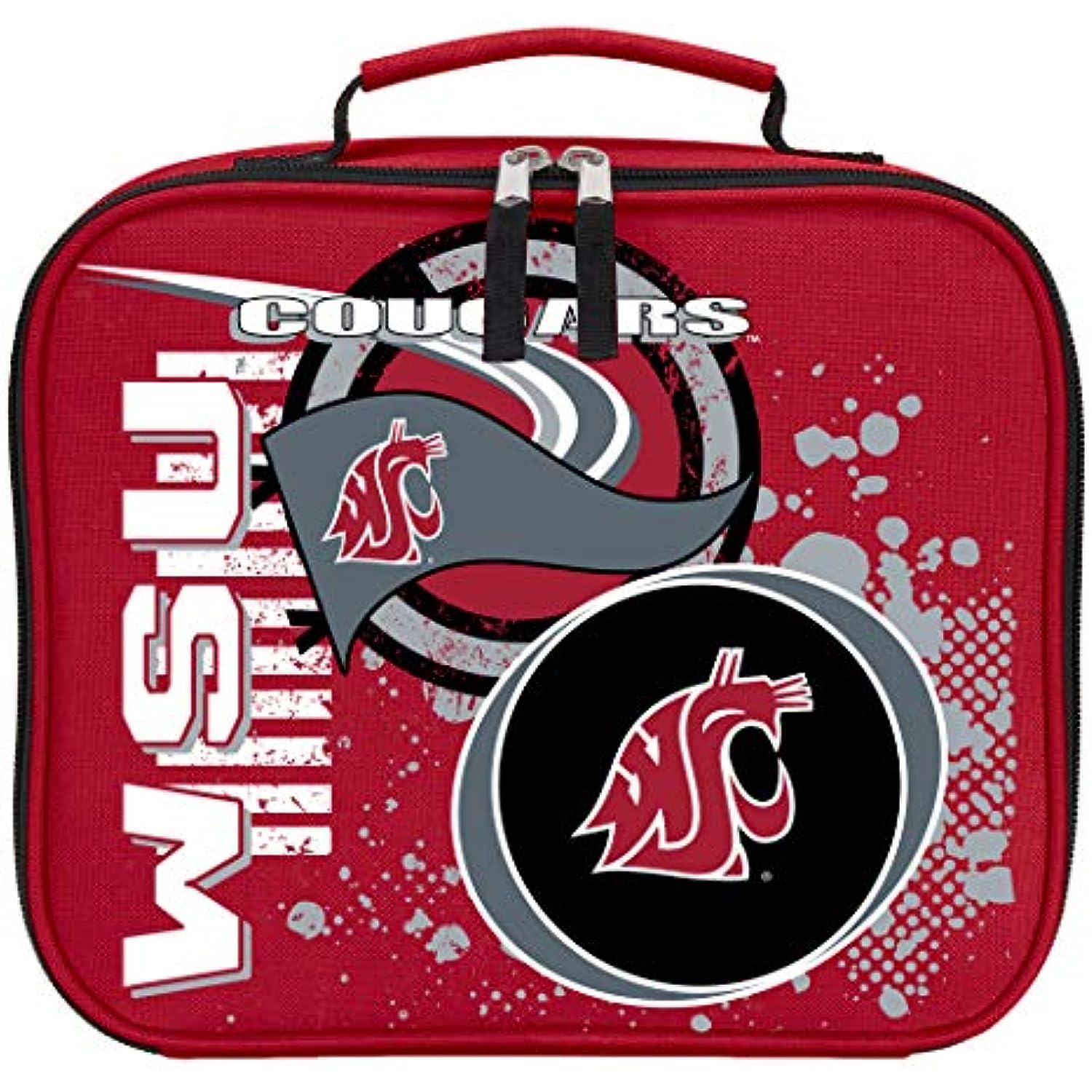Washington State Cougars "Accelerator" Backpack & Lunch Kit Set, 16" x 9.5" x 12"