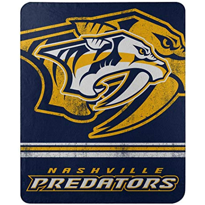 Northwest NHL Nashville Predators Unisex-Adult Fleece Throw Blanket, 50" x 60", Fade Away