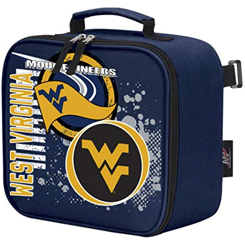 WVU Mountaineers "Accelerator" Backpack & Lunch Kit Set, 16" x 9.5" x 12"