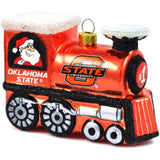 NCAA Oklahoma State Cowboys Blown Glass Train Ornament